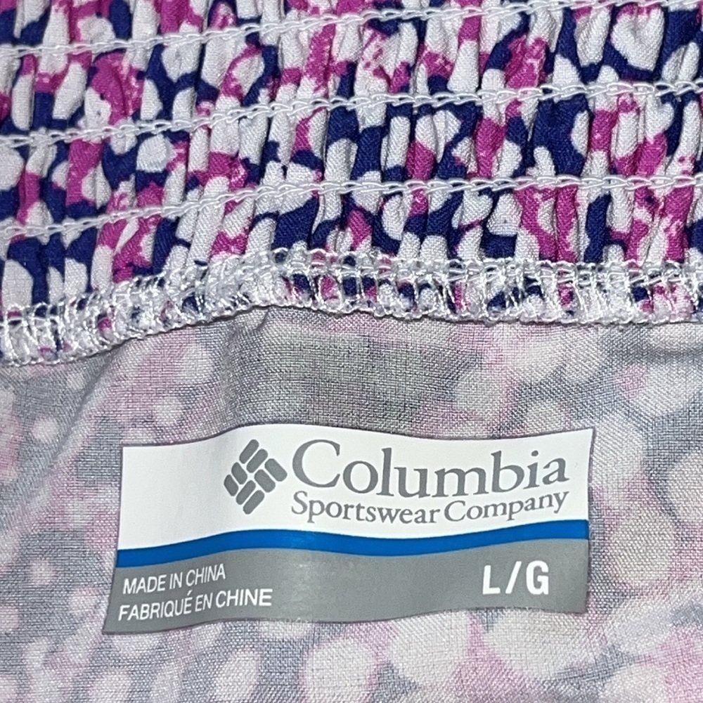 Columbia PFG purple pink and white halter dress size L - Picture 5 of 6